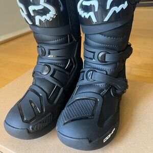 Fox Racing Youth Comp Boots Black - Like New